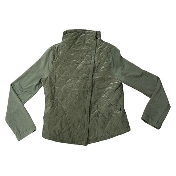 Anthropologie Marrakech Women's Quilted Phoebe Jacket Leaf Green Size M - Picture 3 of 11